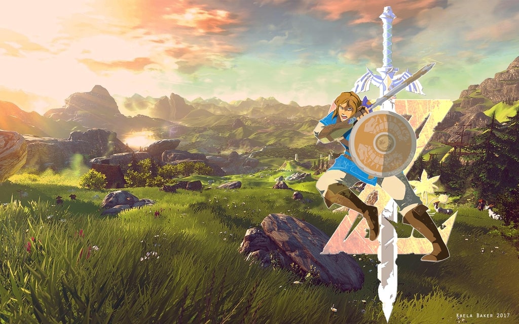 Legend Of Zelda Landscape - HD Wallpaper 
