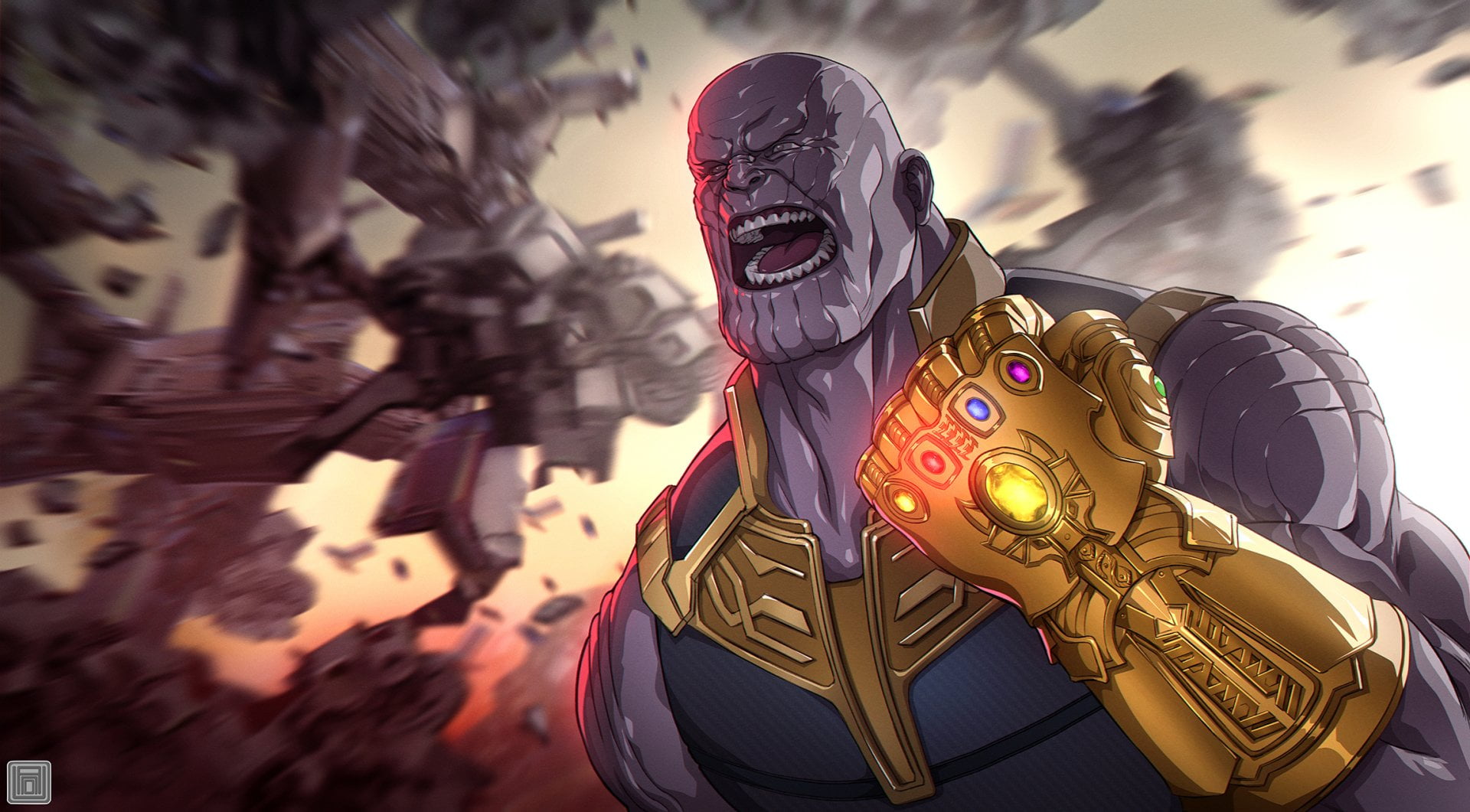 Thanos Infinity Gauntlet Art - HD Wallpaper 