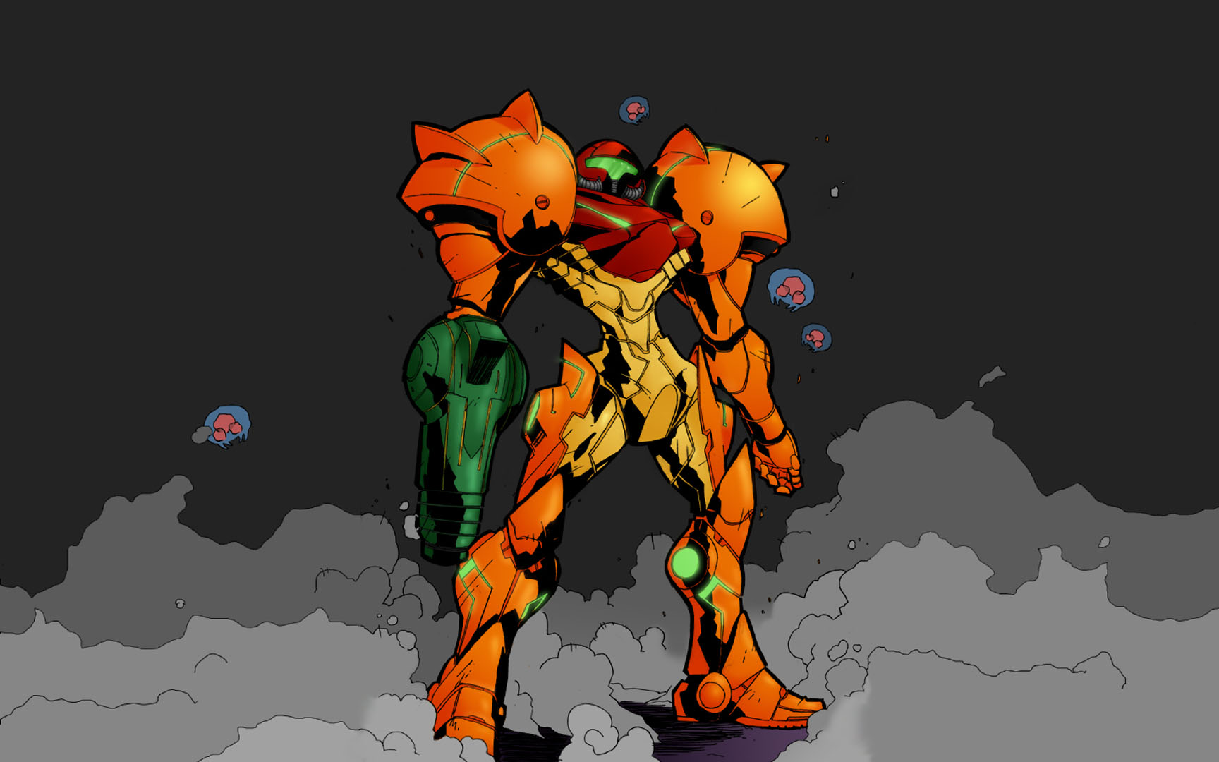 Cartoon Samus - Samus Varia Suit Porn - HD Wallpaper 
