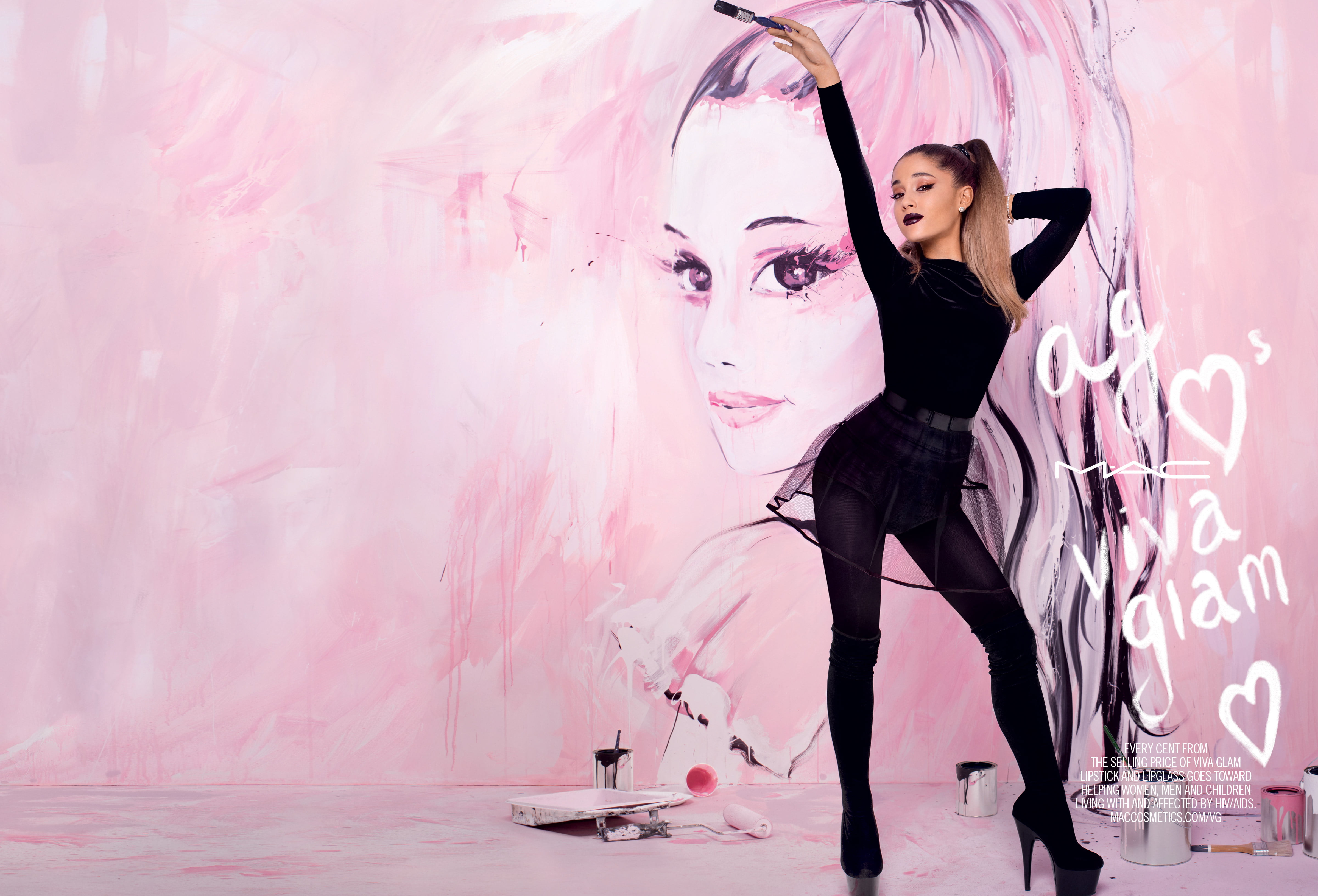 Ariana Grande Viva Glam Photoshoot - HD Wallpaper 
