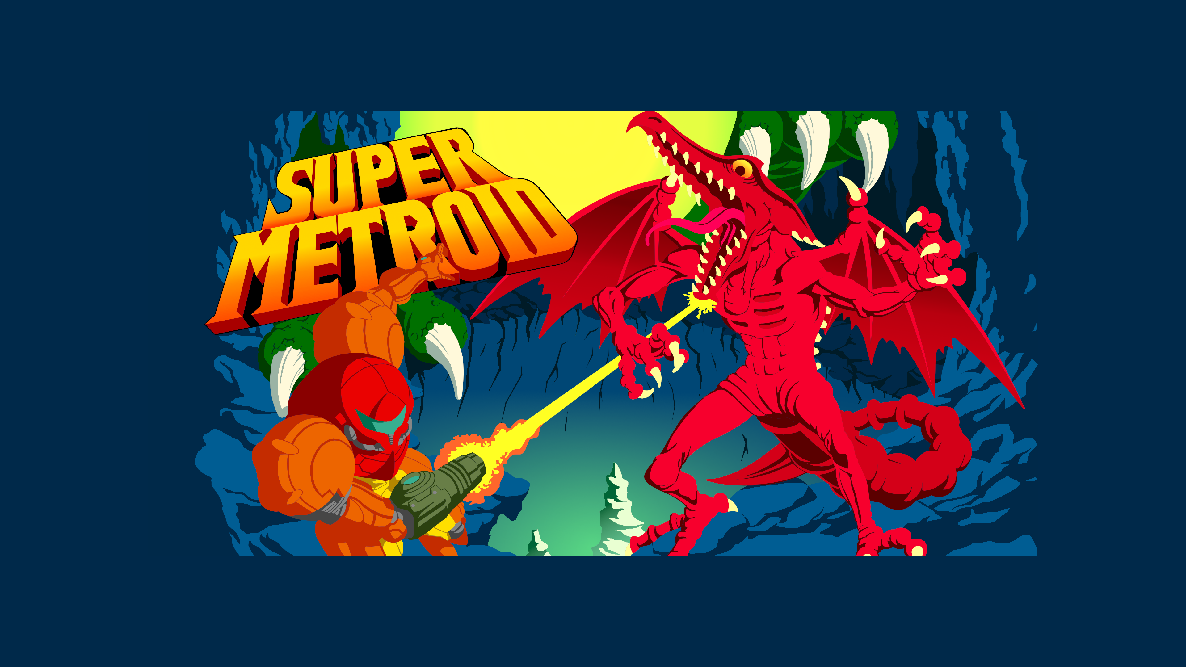 Super Metroid Official Art - HD Wallpaper 