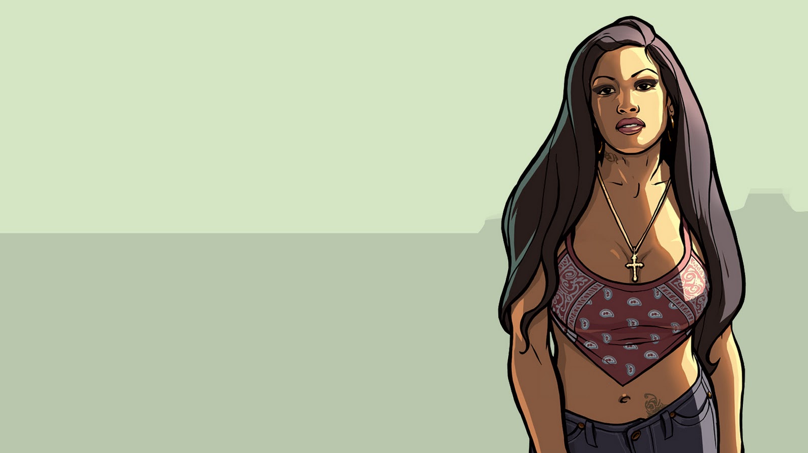 Grand Theft Auto San Andreas Girl - 1600x898 Wallpaper 