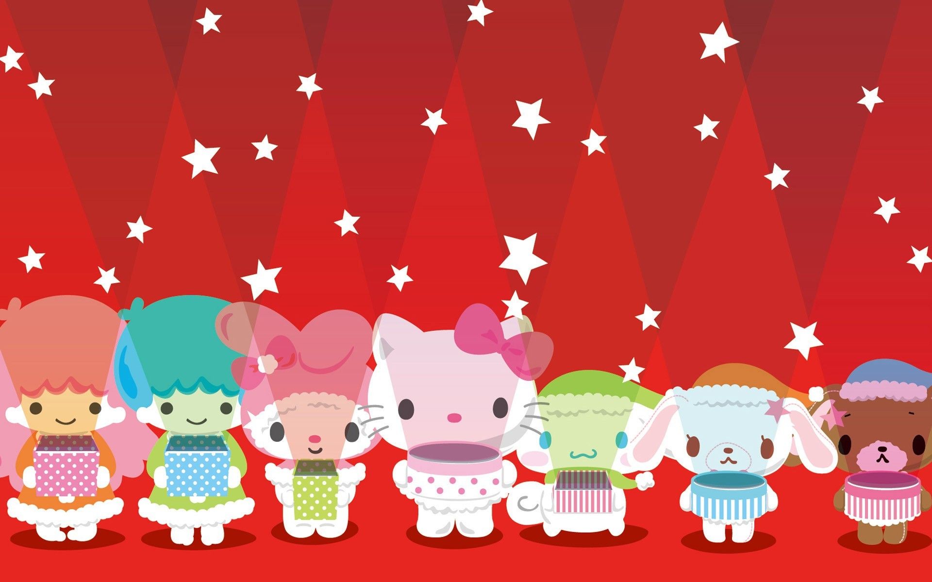 Hello Kitty Valentines Day Wallpaper - Sanrio Christmas - HD Wallpaper 