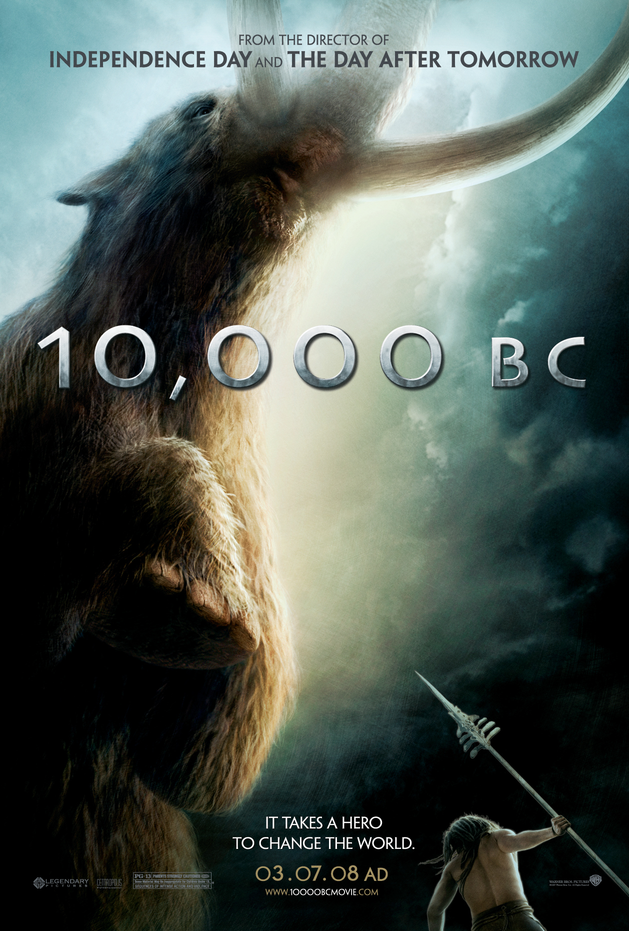 10000 Bc Movie Poster - HD Wallpaper 
