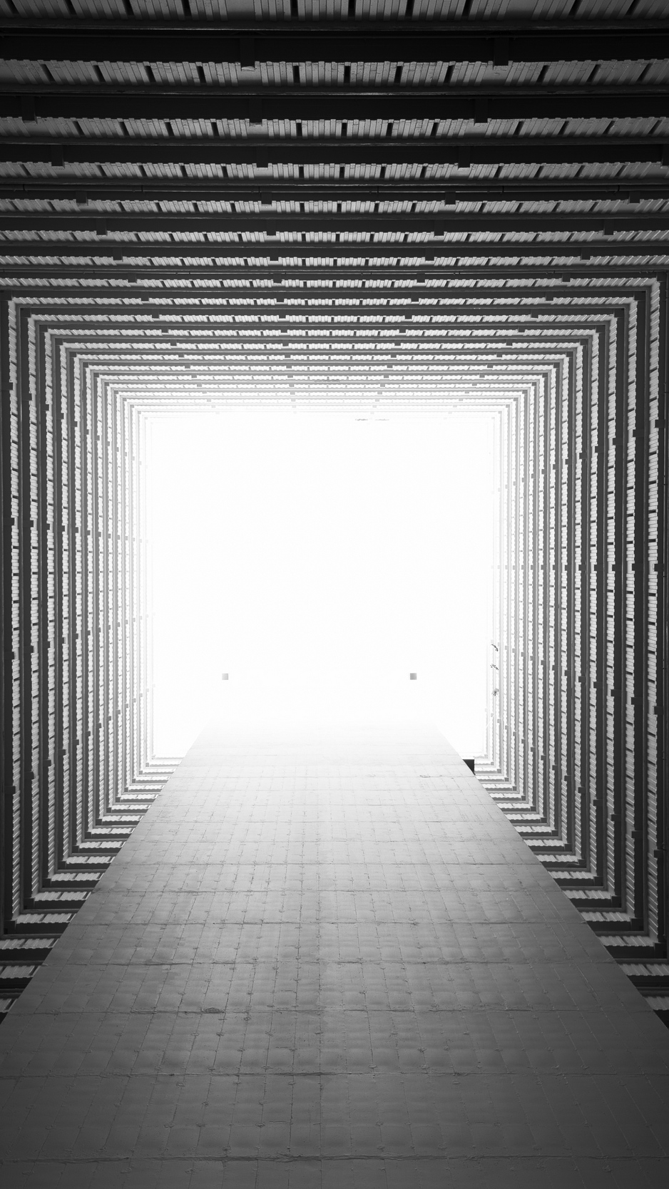 Wallpaper Corridor, Symmetry, Geometry, Architecture, - Perspective - HD Wallpaper 