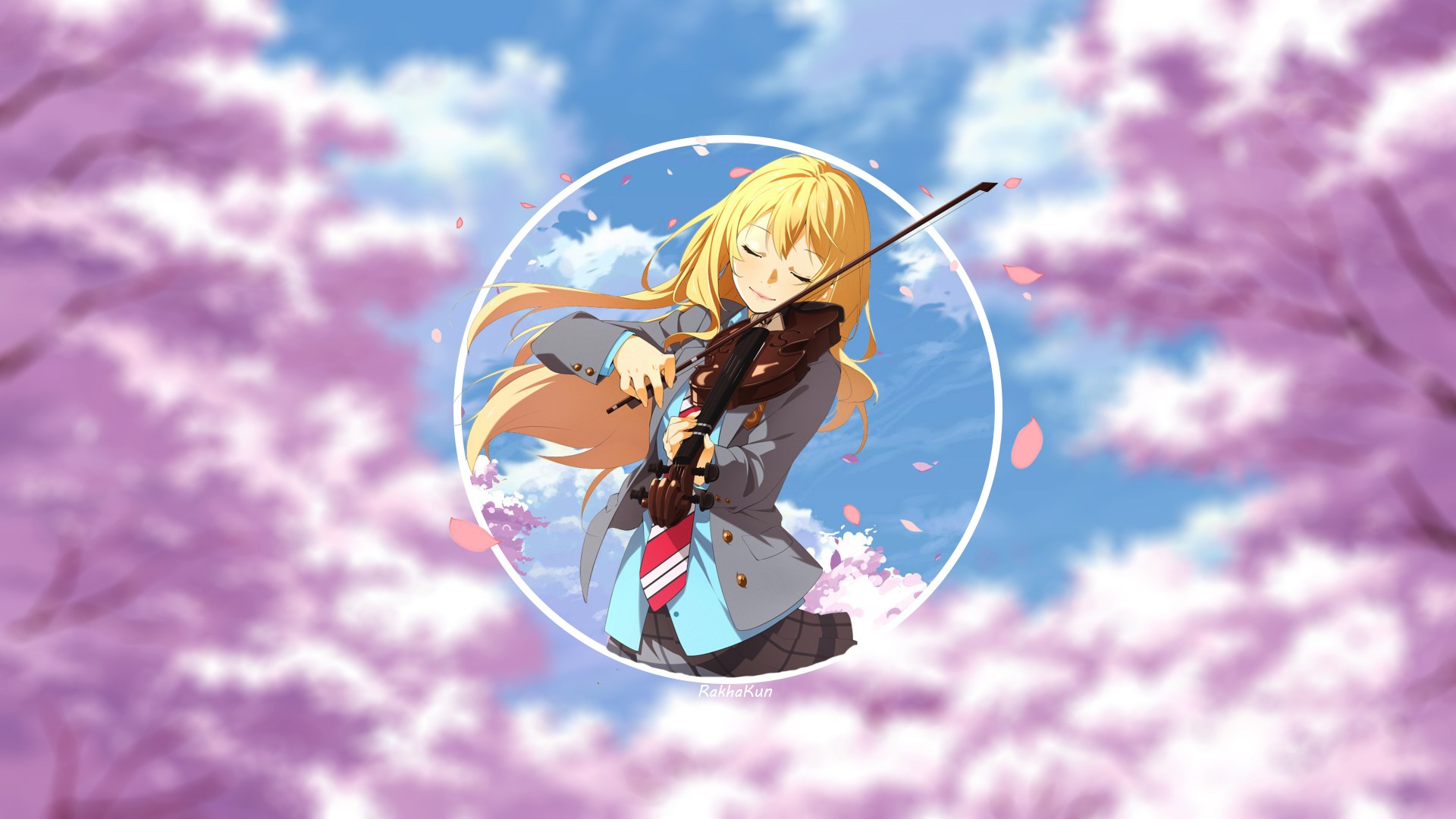 Cherry Blossom Wallpaper Anime - HD Wallpaper 