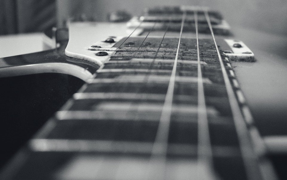 Guitar, Ropes, Instrument, Les Paul, Wallpaper Guitar - Monochrome - HD Wallpaper 