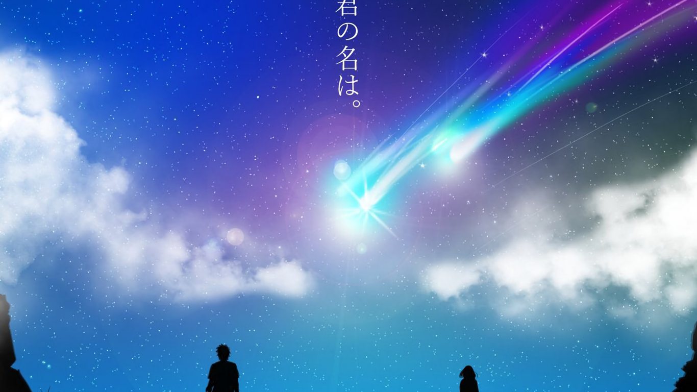 Kimi No Na Wa, Your Name, Scenic, Stars, Sky - HD Wallpaper 