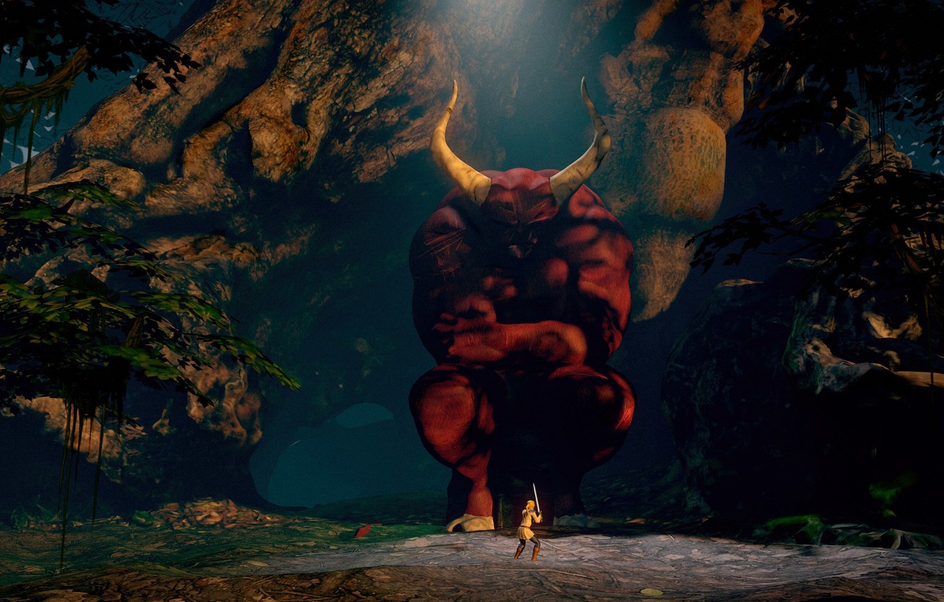 Photo Wallpaper People, The Devil, Lost In A Dark Forest - Dark Forest - HD Wallpaper 