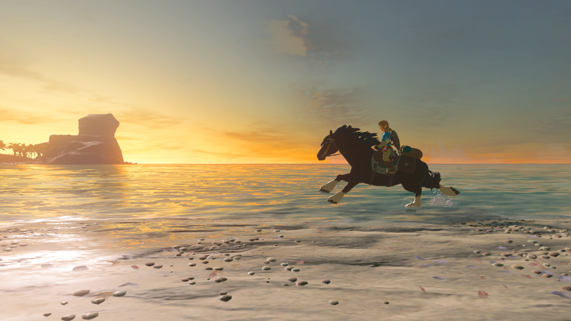Zelda Breath Of The Wild Horse Taming - HD Wallpaper 
