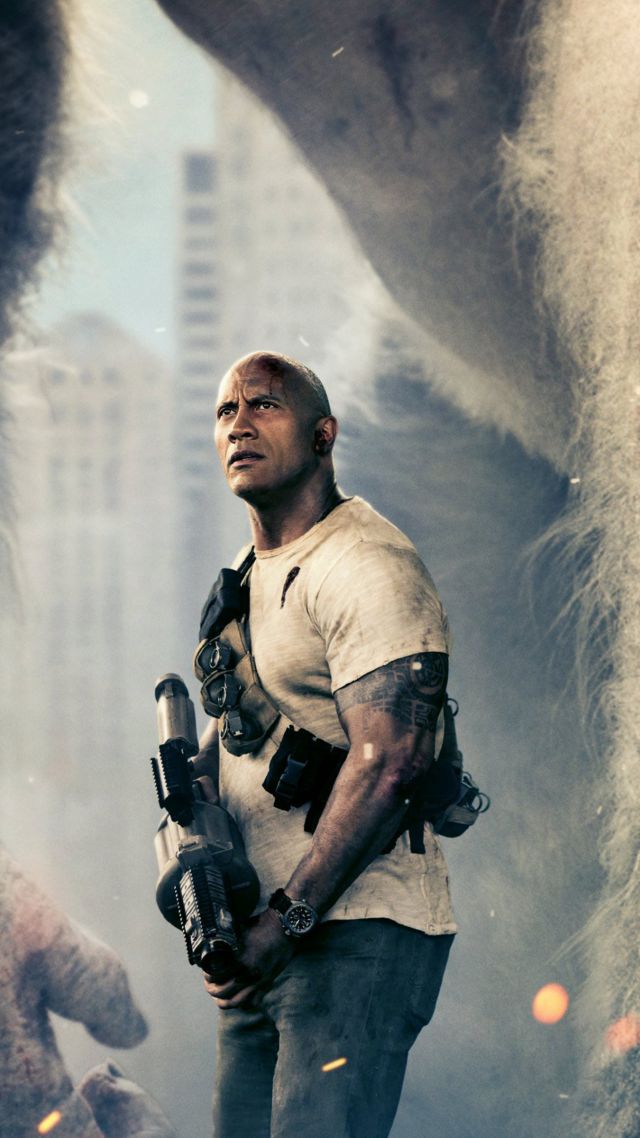 Rampage, Dwayne Johnson, 4k - Dwayne Johnson Wallpaper 4k - HD Wallpaper 