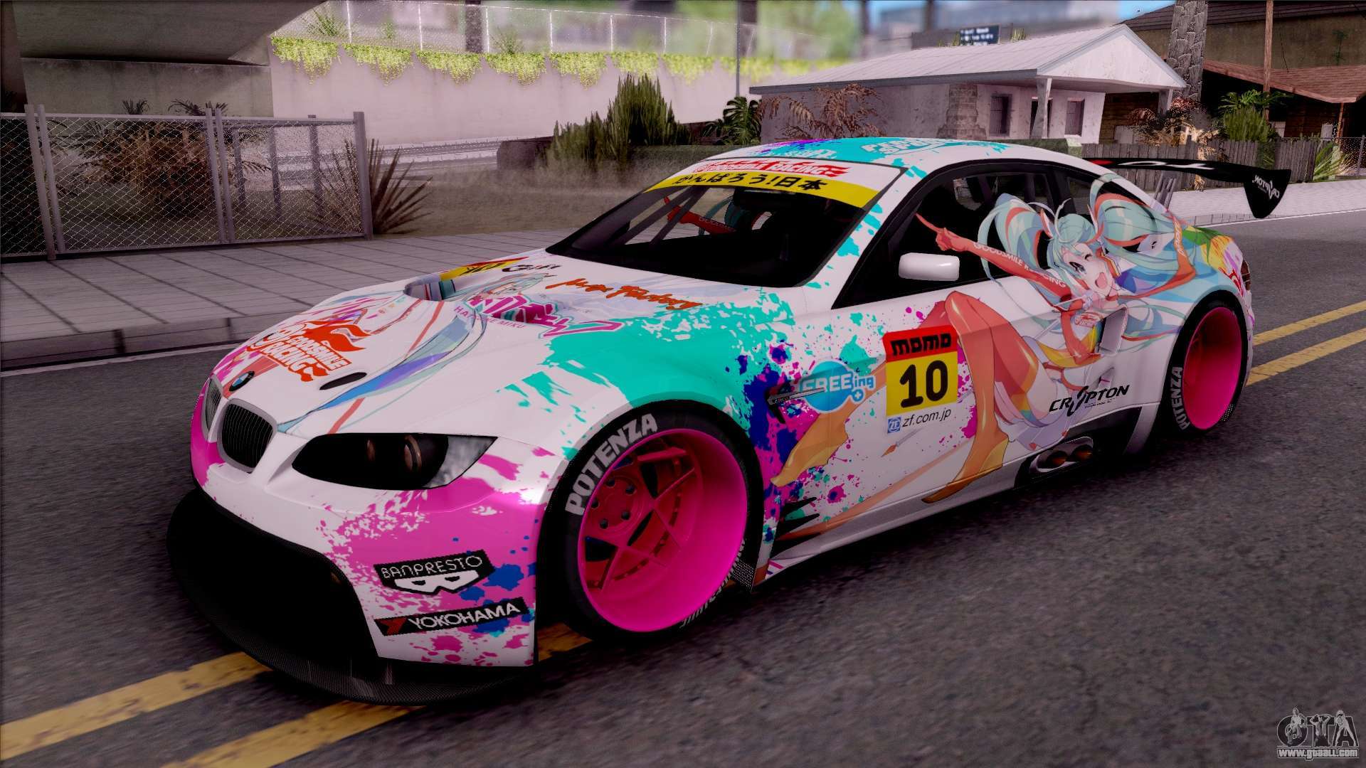 Bmw M3 Gt2 Miku Gsr For Gta San Andreas Wallpaper - Bmw M5 - HD Wallpaper 