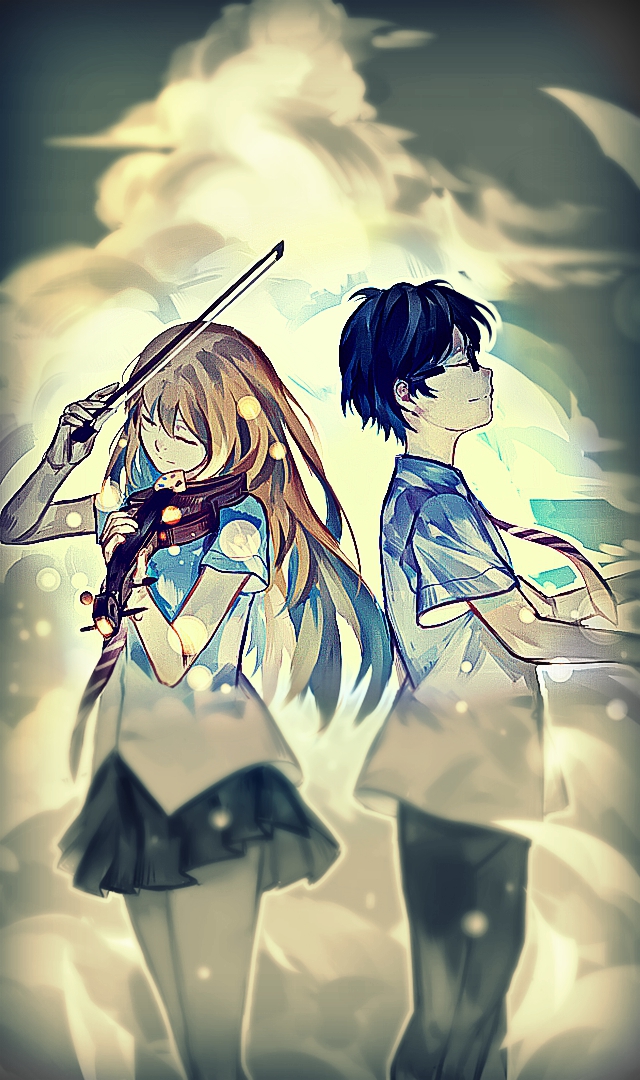 Your Lie In April Image - Iphone Your Lie In April Wallpaper Hd Phone - HD Wallpaper 