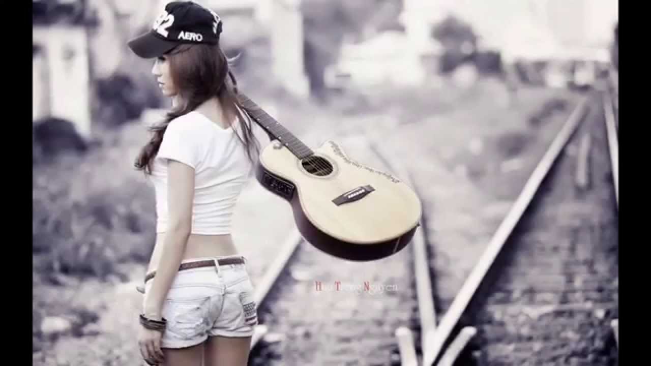 Girl Image With Guitar - HD Wallpaper 