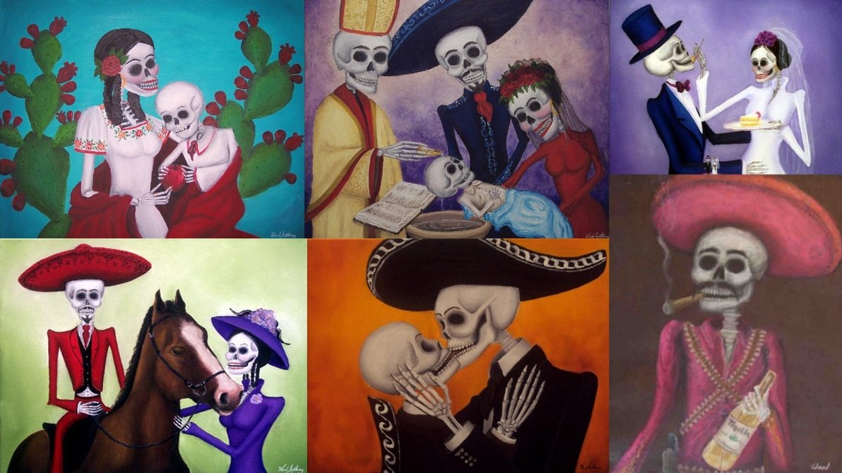 Dia De Los Muertos Wallpaper Dia De Los Muertos Wallpaper - Illustration - HD Wallpaper 