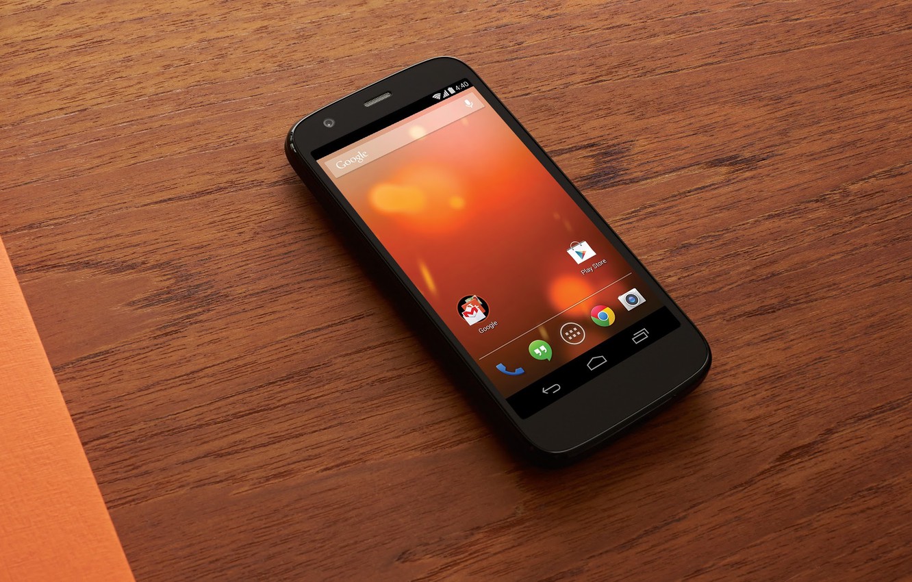 Photo Wallpaper Table, Android, Google, Motorola, Edition, - Android Phone On Table - HD Wallpaper 