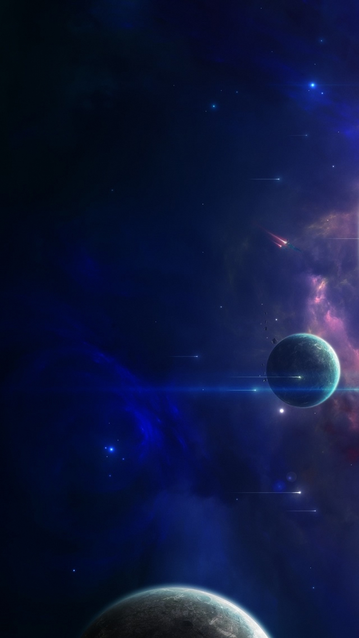 Hd Close Planets Art Sony Xperia Z4 Wallpapers - 1140 X 2560 - HD Wallpaper 