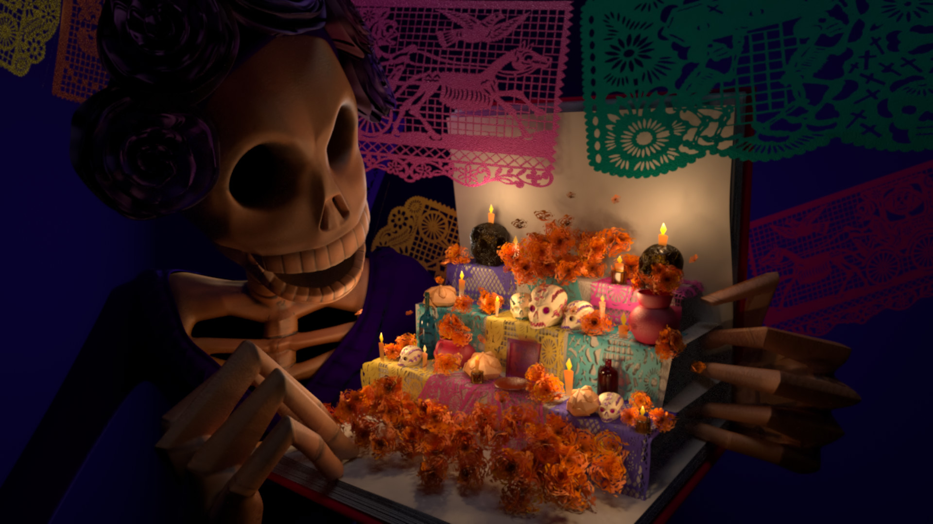 Dia De Muertos Hd - HD Wallpaper 