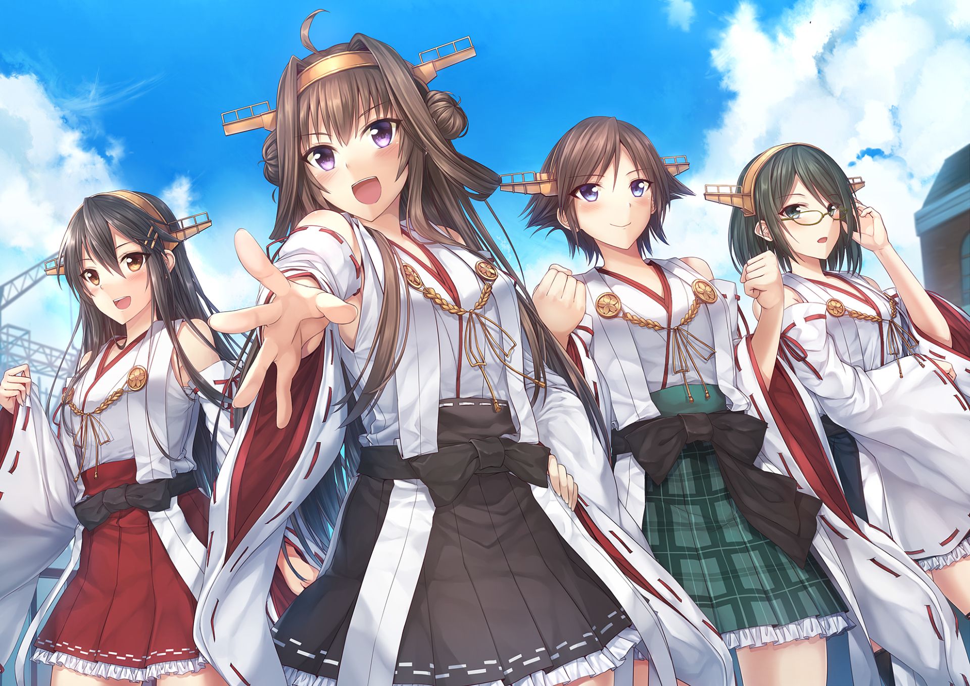 Kongou Sisters - HD Wallpaper 