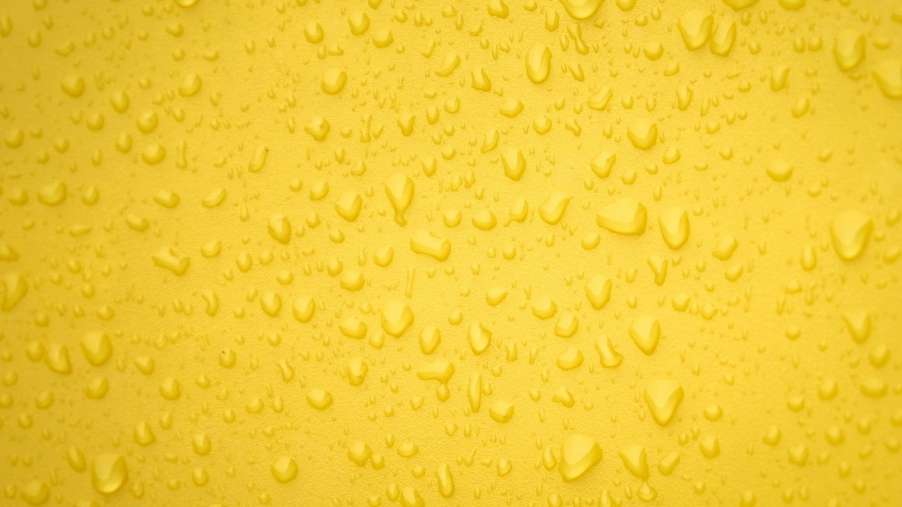 Drops, Surface, Yellow Wallpapers - Water Drop Wallpaper 4k Yellow -  1280x720 Wallpaper 