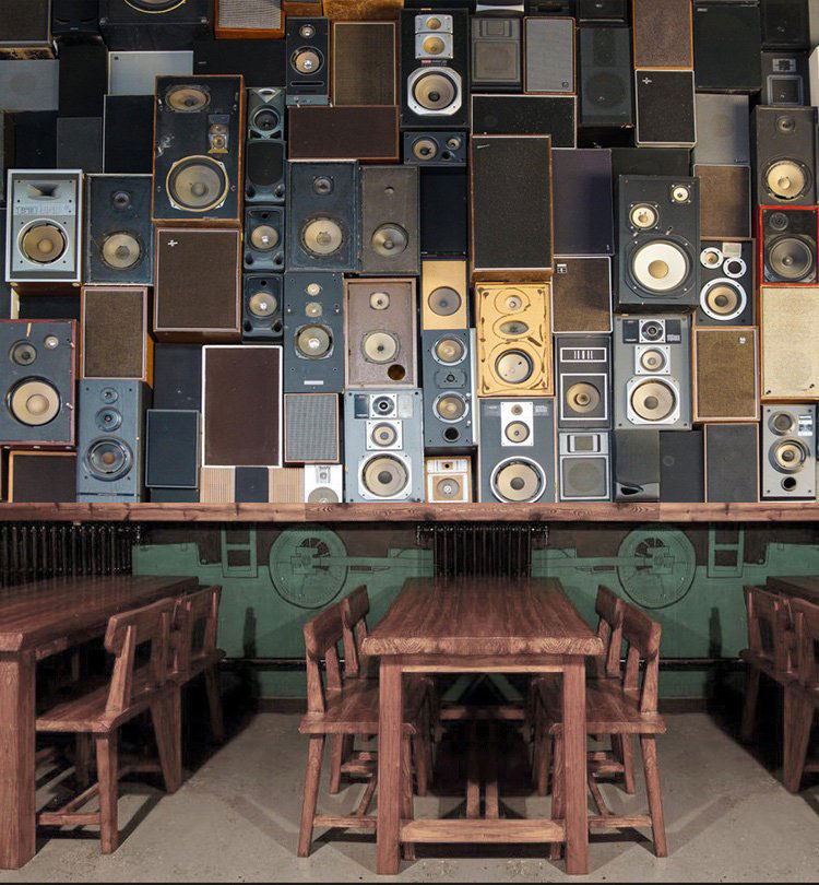 Speaker Mural - HD Wallpaper 