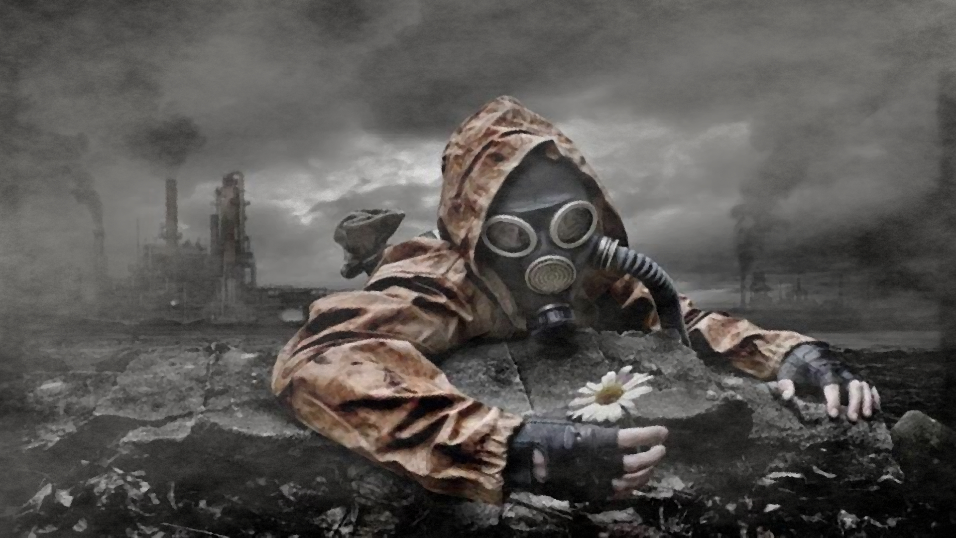 Gas Mask - HD Wallpaper 