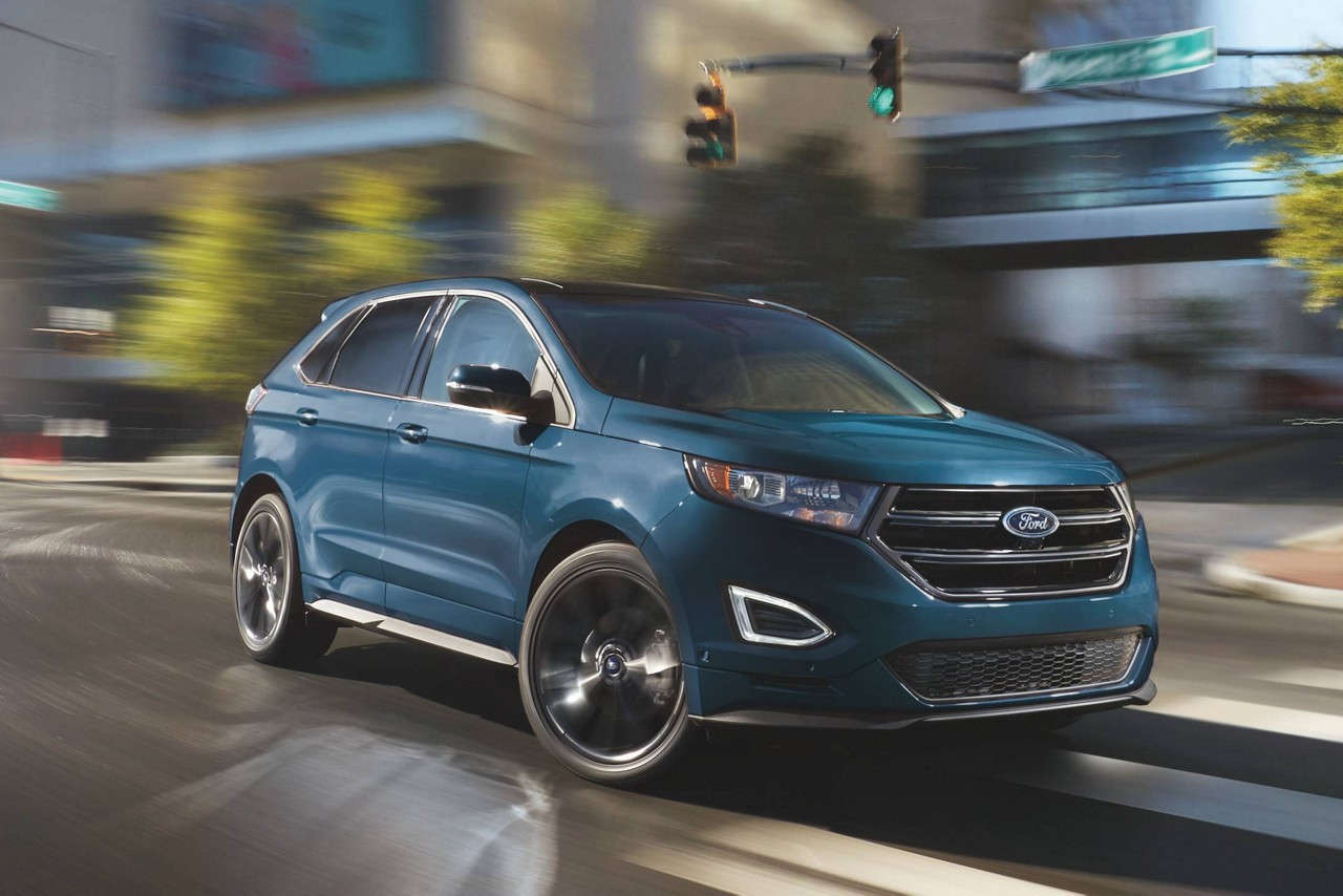 2018 Ford Edge Hd Wallpaper Blue Color Suv Wallpaper - Ford Edge 2018 Colores - HD Wallpaper 