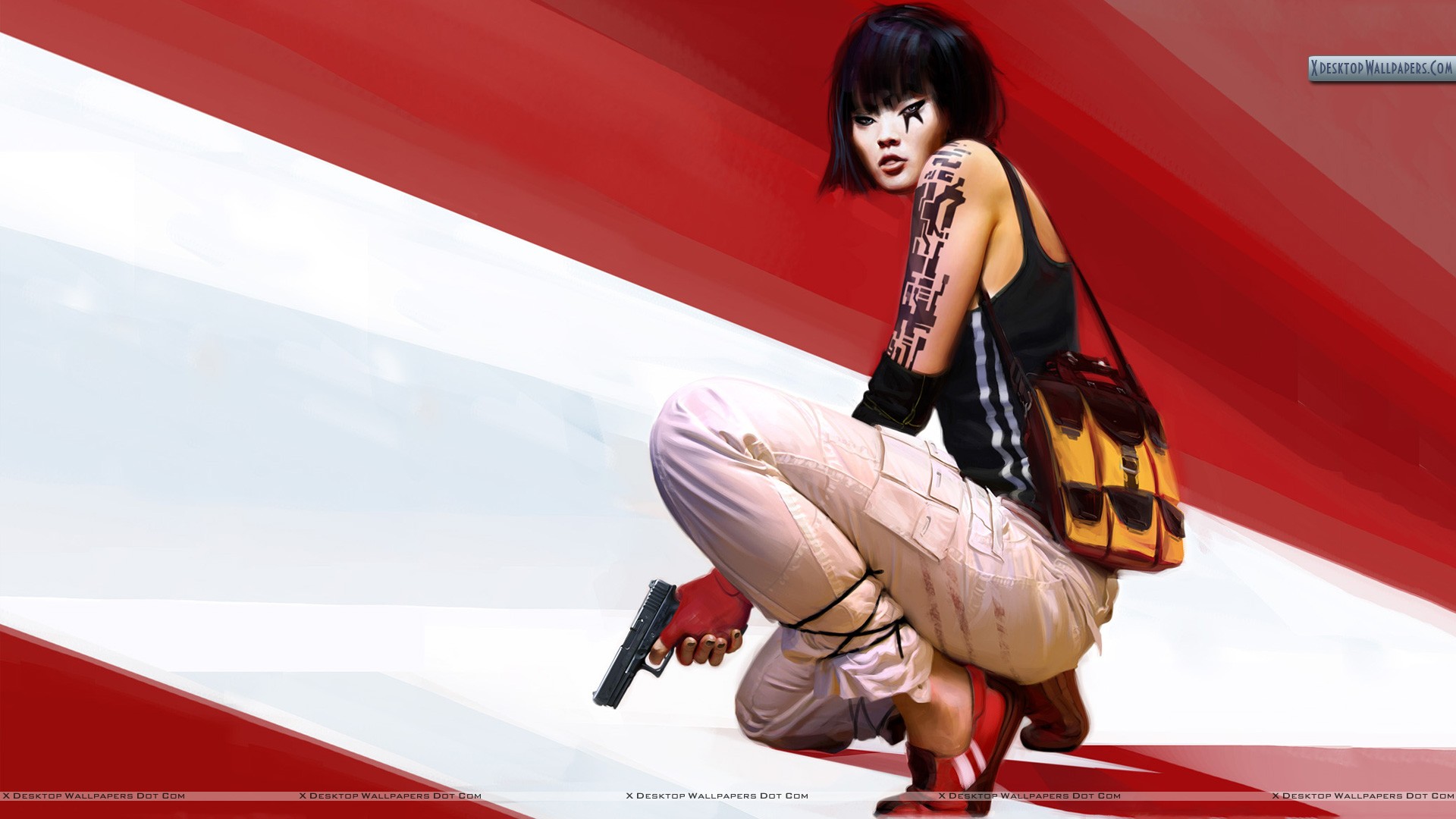 Mirror's Edge Faith Concept Art - HD Wallpaper 