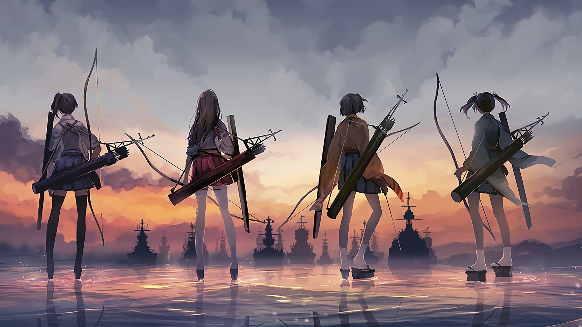 Awesome Kantai Collection Free Wallpaper Id - Battle Of Midway Kancolle - HD Wallpaper 