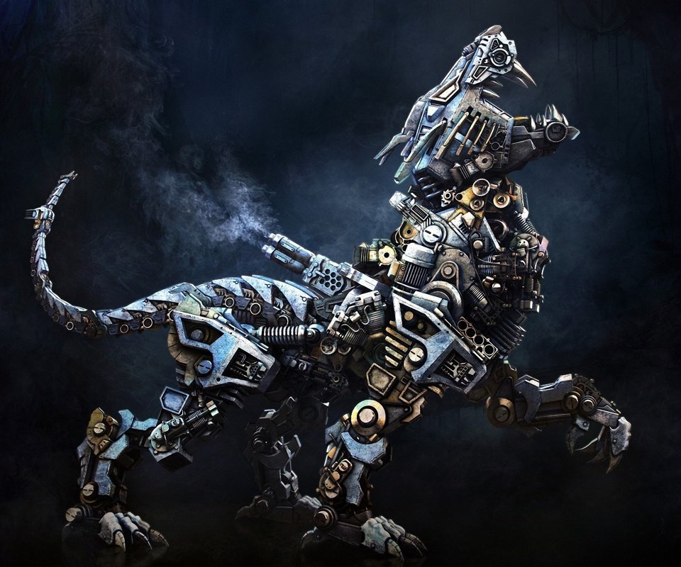 Robot Dragon - HD Wallpaper 