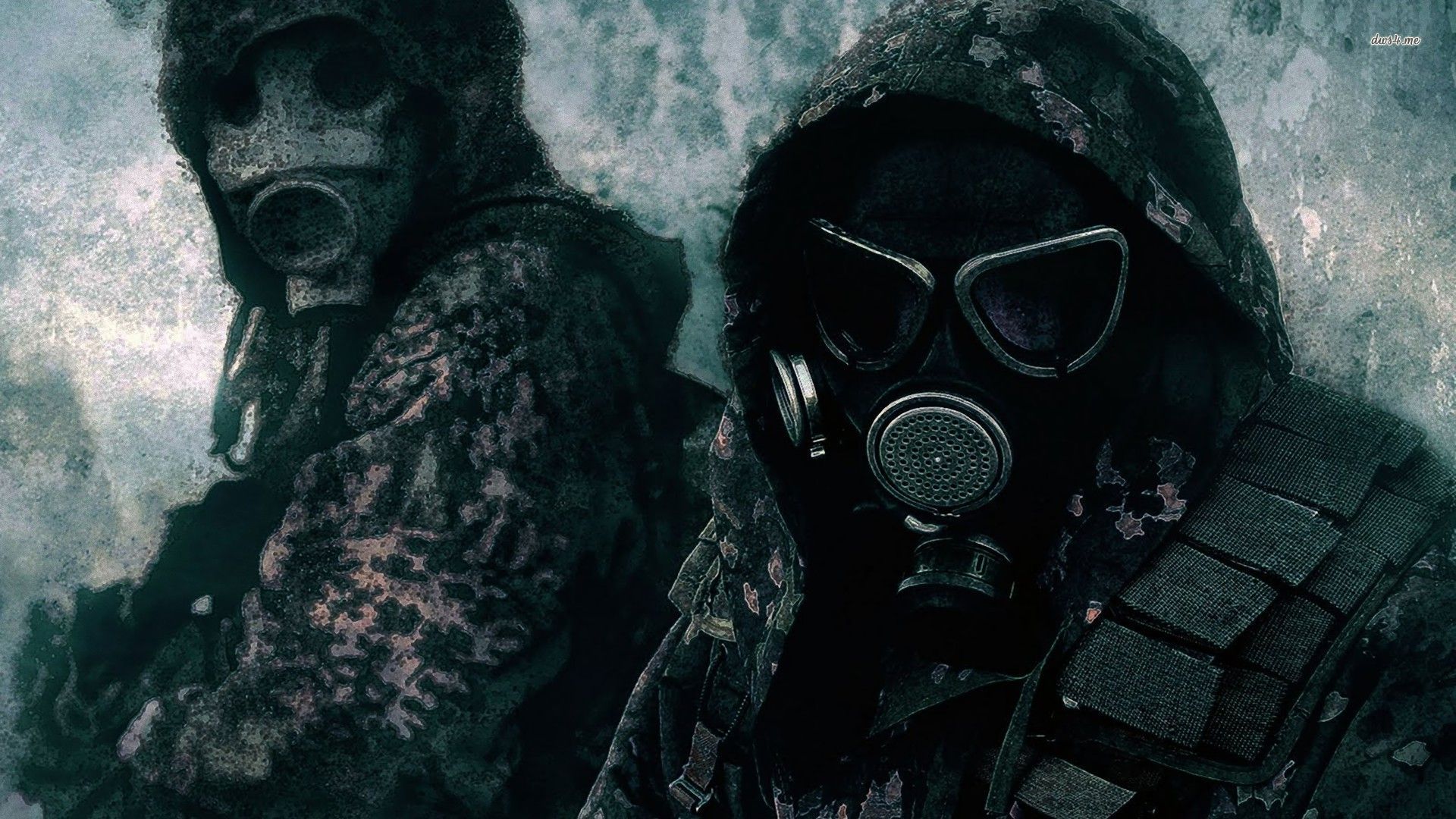 Gas Mask Post Apocalyptic - HD Wallpaper 