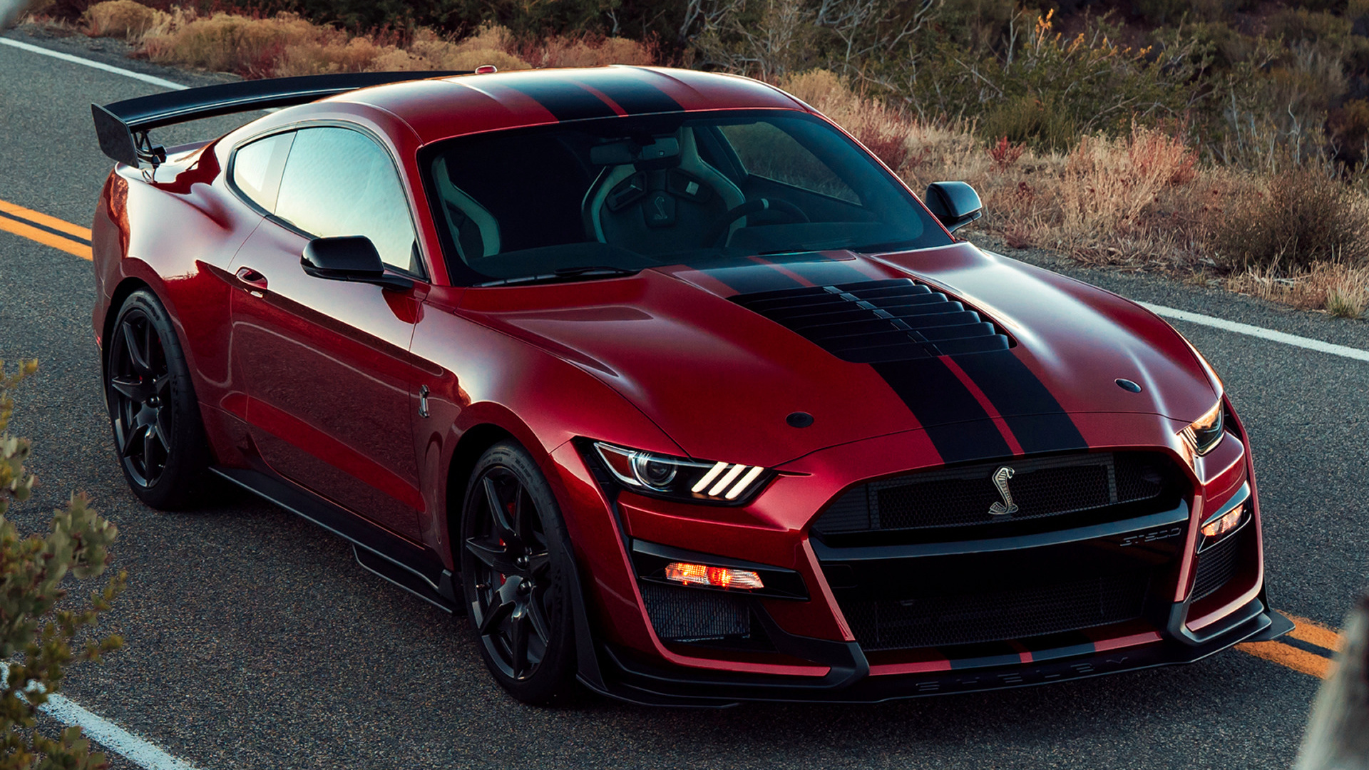 Red Shelby Gt500 Mustang 2019 - 1920x1080 Wallpaper - teahub.io