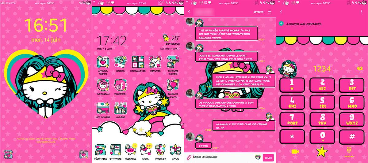 Hello Kitty Samsung Theme - HD Wallpaper 