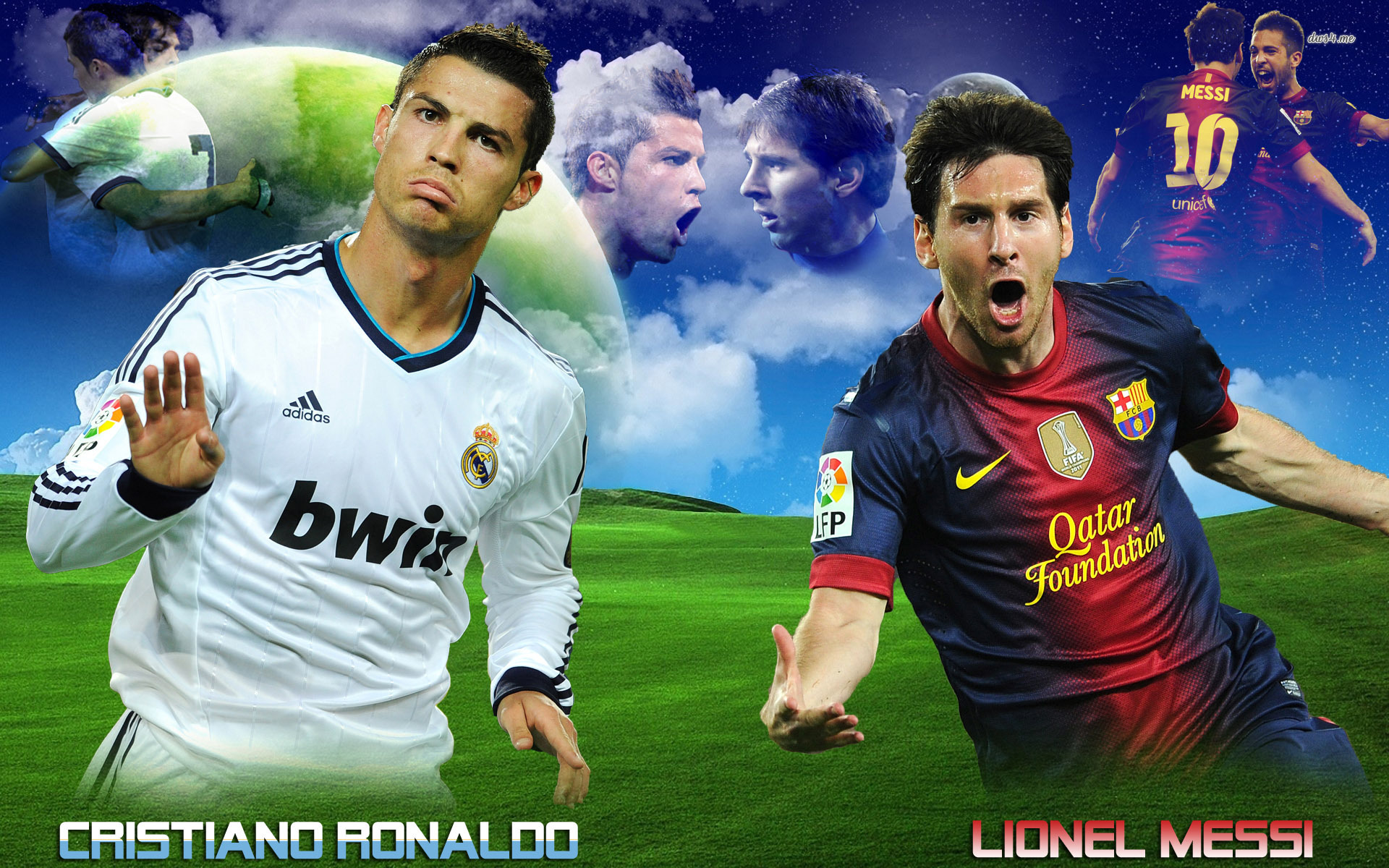 De Messi 2013 Vs Ronaldo - HD Wallpaper 