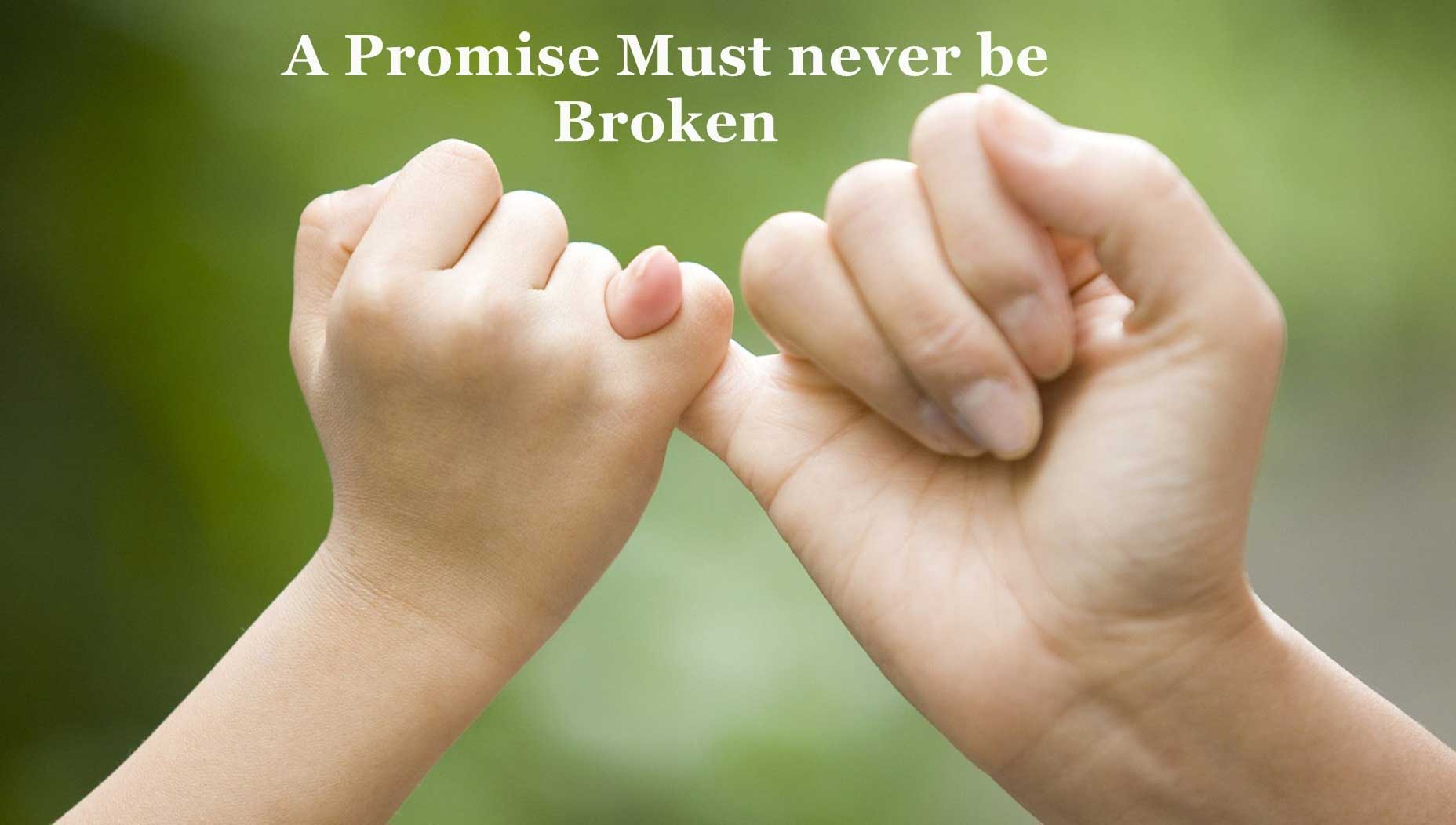 A Promise Must Never Be Broken Happy Promise Day Wallpaper - Happy Promise Day Date - HD Wallpaper 
