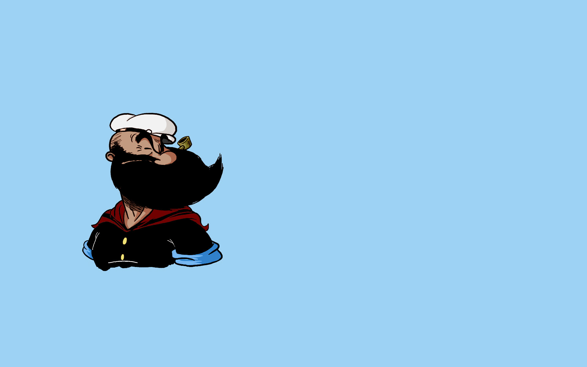 Popeye Wallpaper By Affubalator Bearded - Popeye With A Beard - HD Wallpaper 