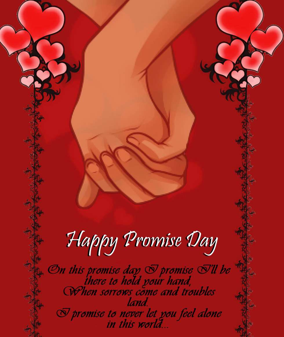 Happy Promise Day On This Promise Day I Promise I Ll - Promise Day Greeting Card - HD Wallpaper 