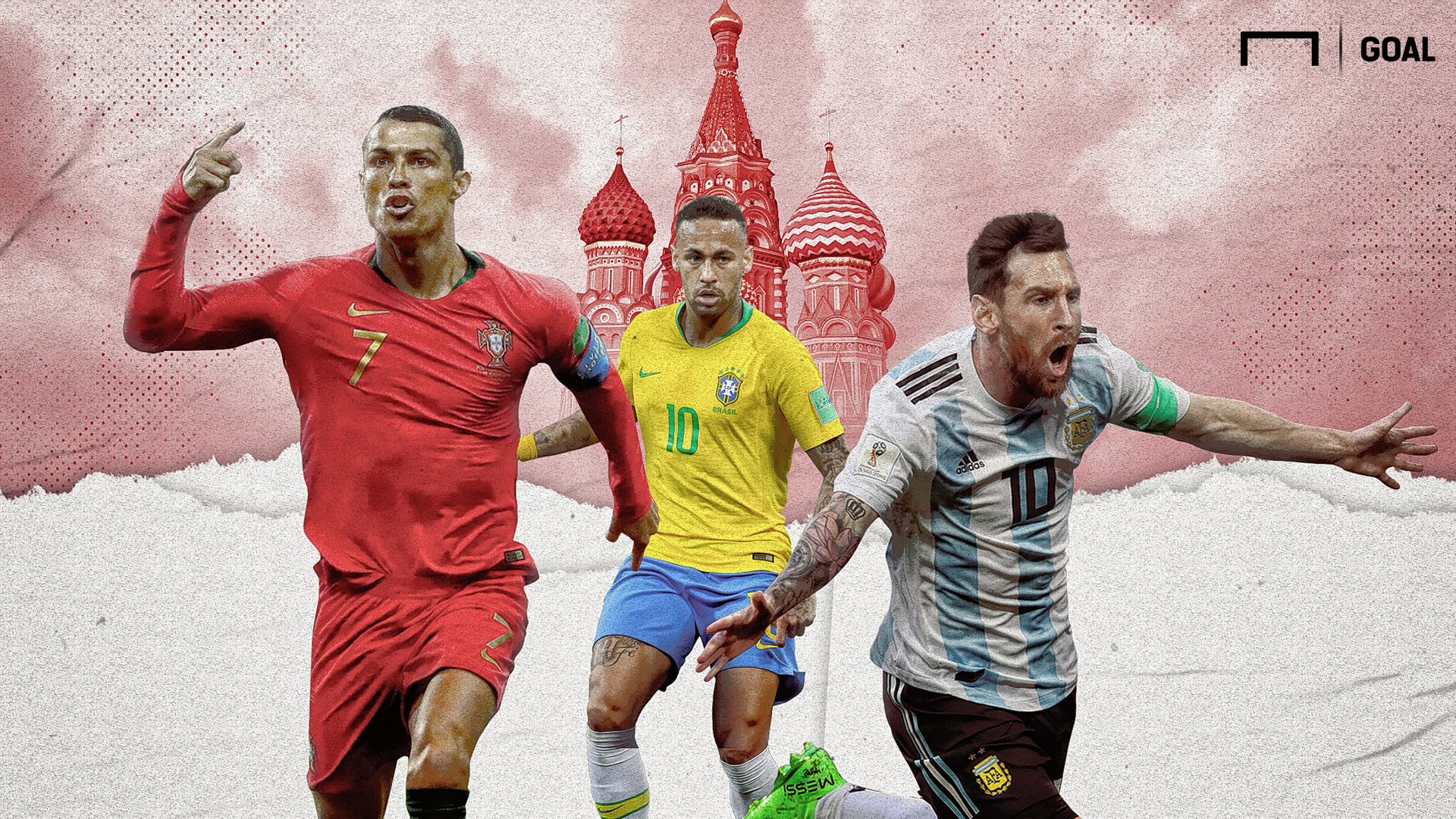 World Cup Messi Ronaldo Neymar - HD Wallpaper 