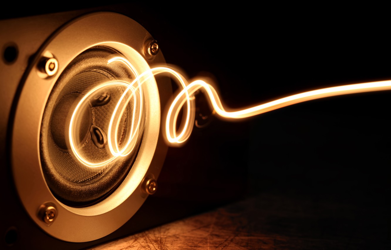 Photo Wallpaper Energy, Macro, Light, Music, Creative, - Music Speaker - HD Wallpaper 