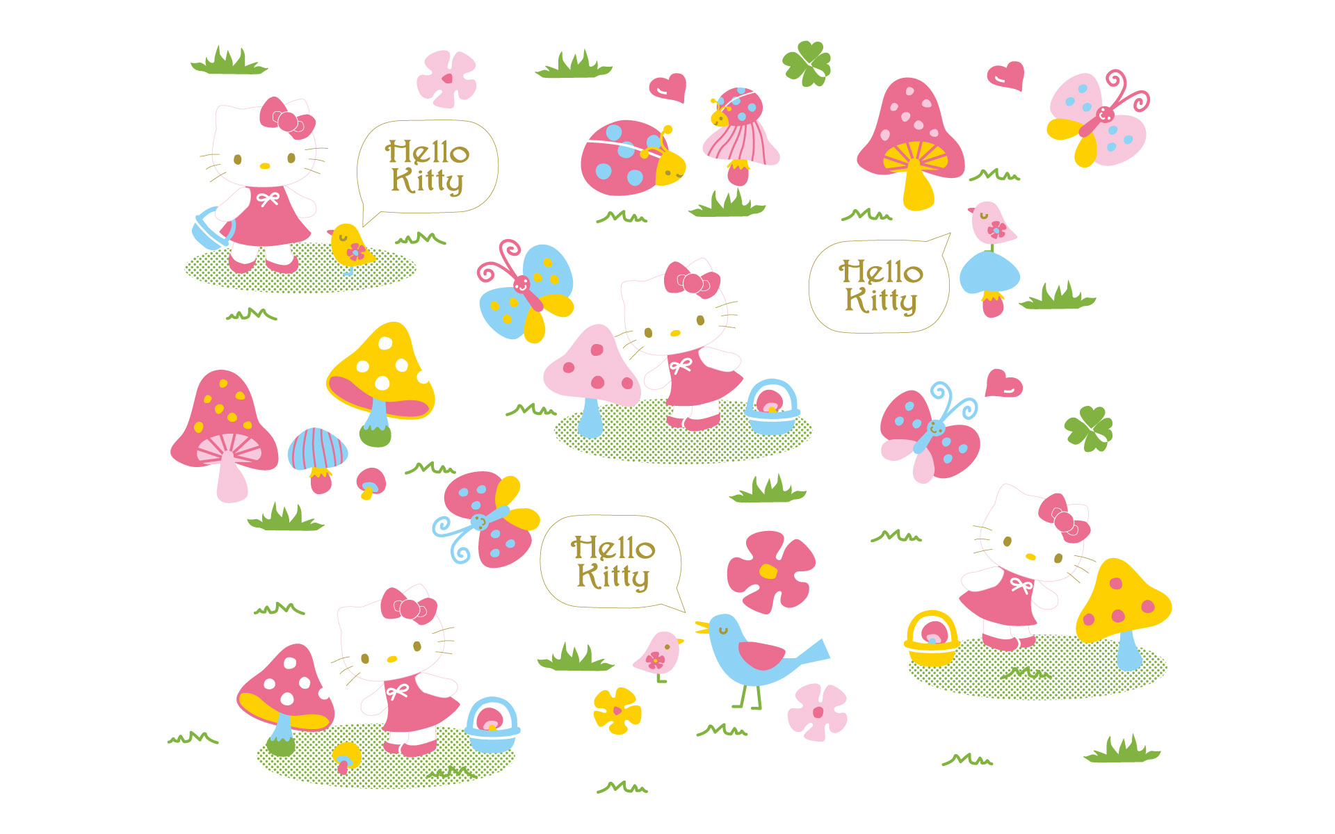 Hd Wallpapers Hello Kitty Widescreen Wallpaper - Hello Kitty - HD Wallpaper 