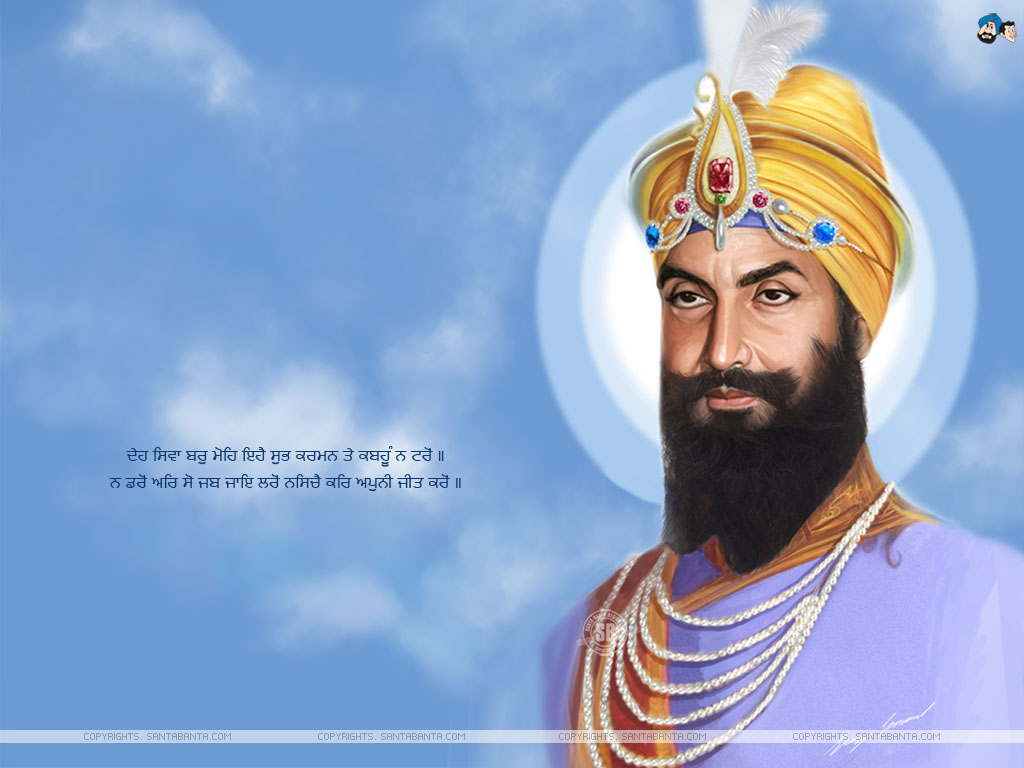 Guru Gobind Singh Ji - Guru Gobind Singh Ji Birthday 2018 - HD Wallpaper 