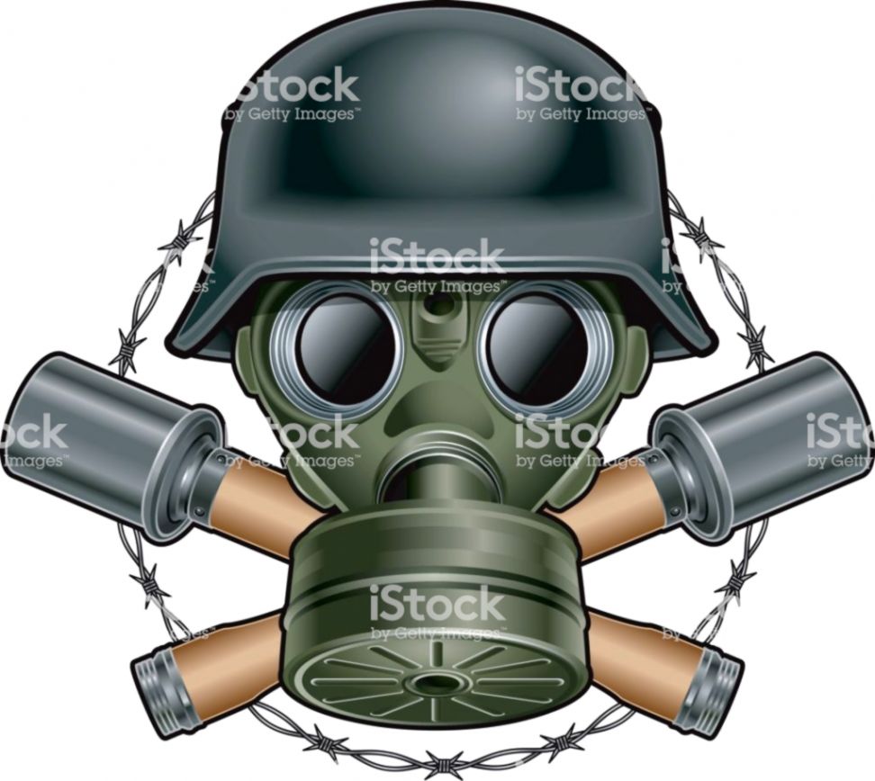 German World War 2 Helmet Gasmask Hand Grenades And - German Helmet And Gas Mask - HD Wallpaper 