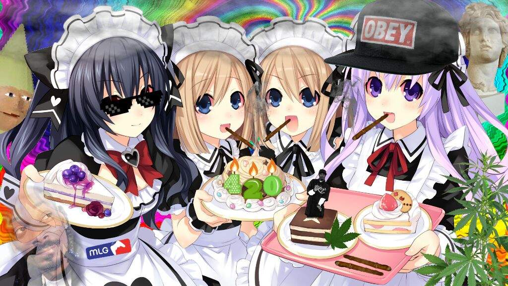 User Uploaded Image - Hyperdimension Neptunia Maid - HD Wallpaper 