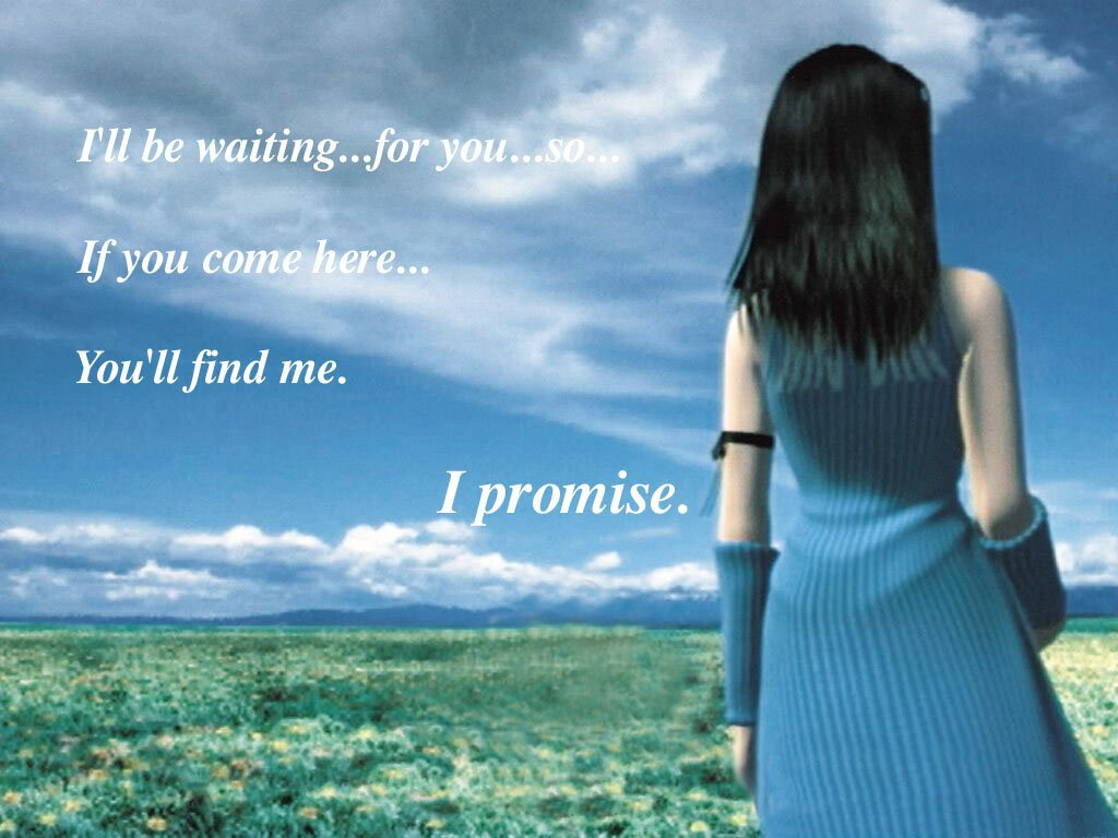 Happy Promise Day Messages, Sms, Wallpapers For Boyfriend - Ll Be Waiting For You Ff8 - HD Wallpaper 