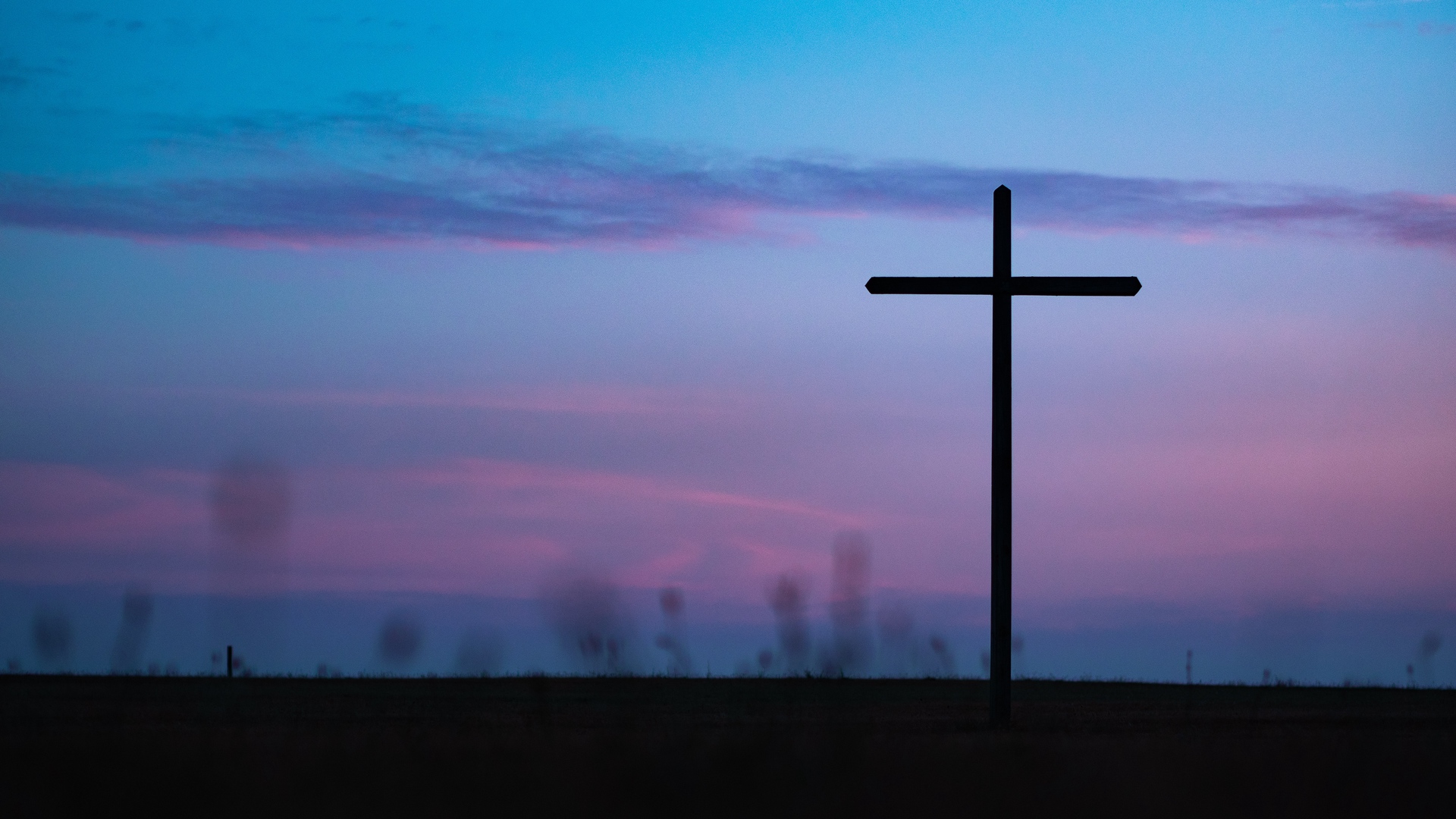 Wallpaper Cross, Faith, Horizon, Sunset - Lenten Season - HD Wallpaper 