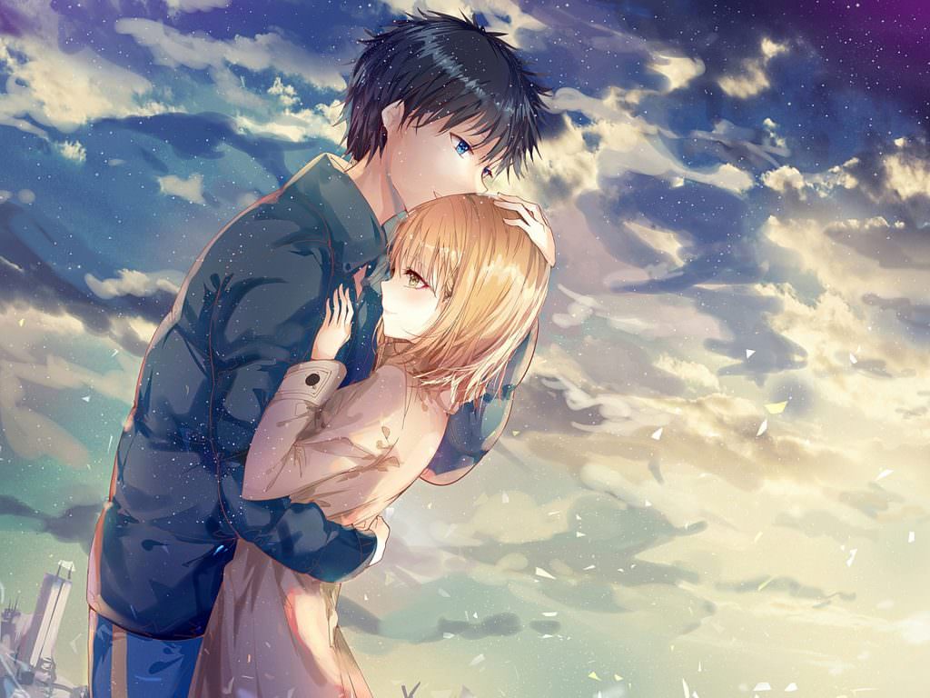 Cute Anime Female And Male - HD Wallpaper 