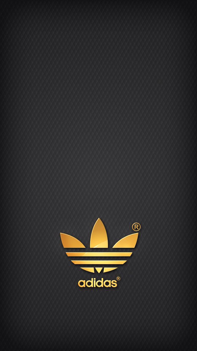 Adidas Wallpaper 12 - Black And Gold Adidas Logo - HD Wallpaper 