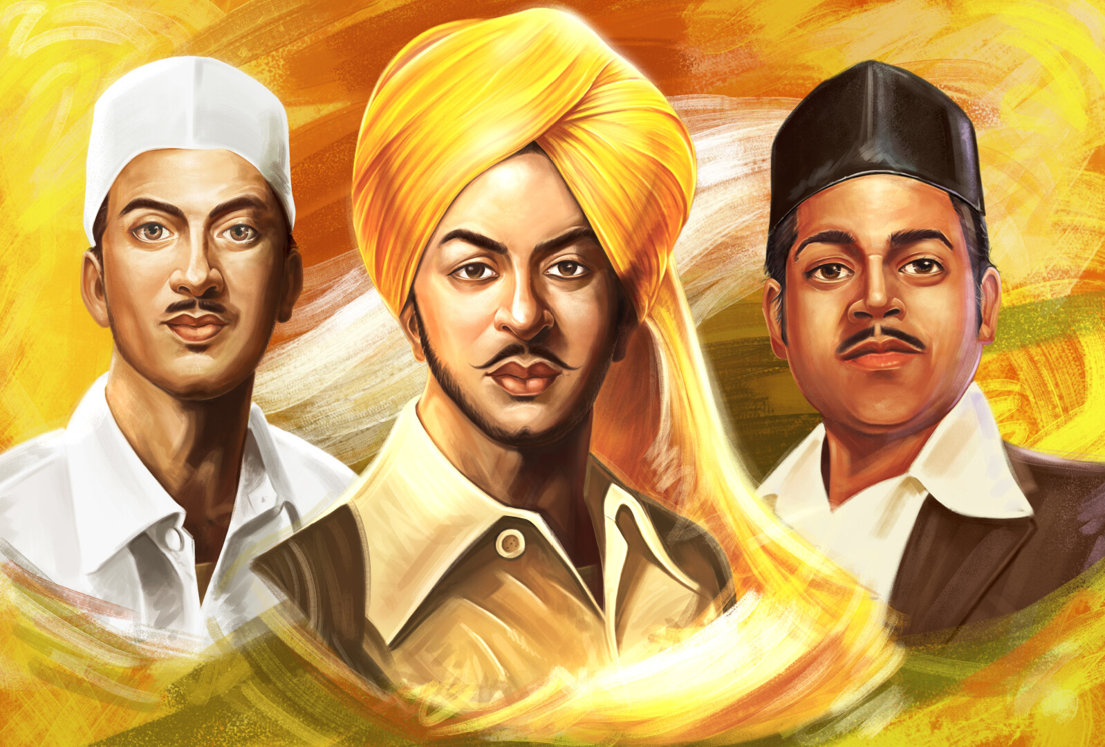 Bhagat Singh Photo 3d - 1598x1080 Wallpaper 