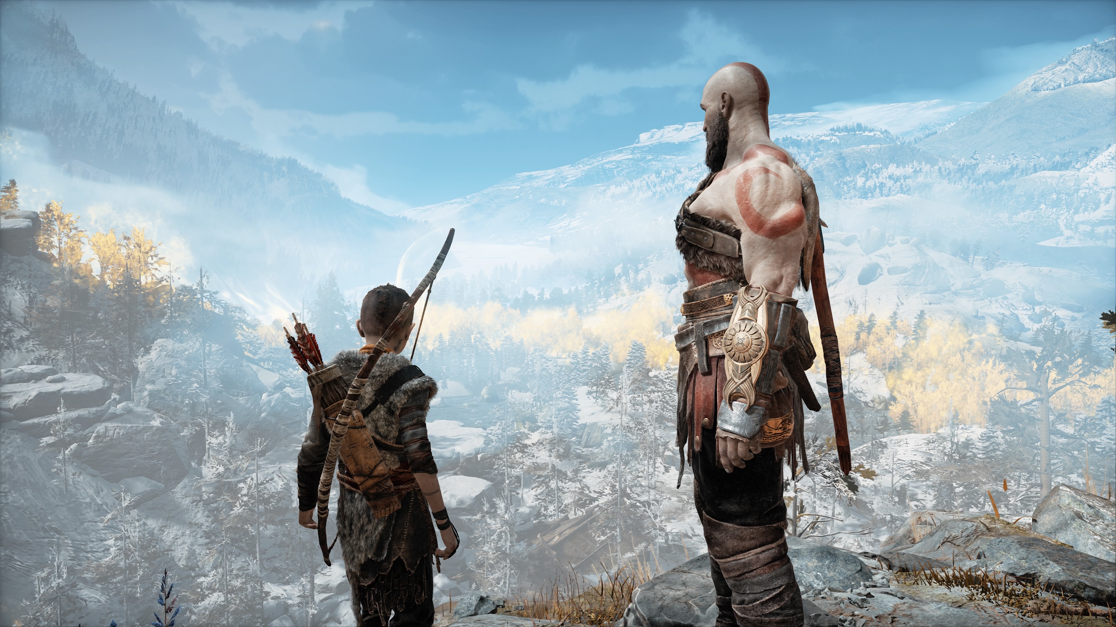 God Of War Father And Son - HD Wallpaper 