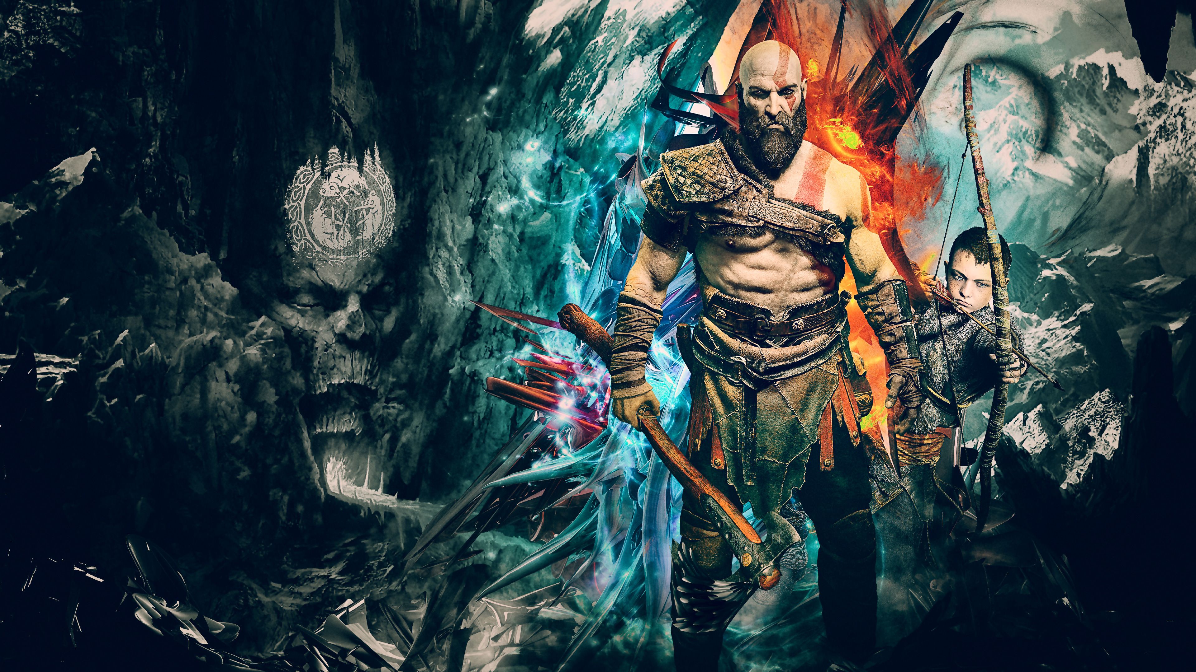 God Of War 4 4k - HD Wallpaper 